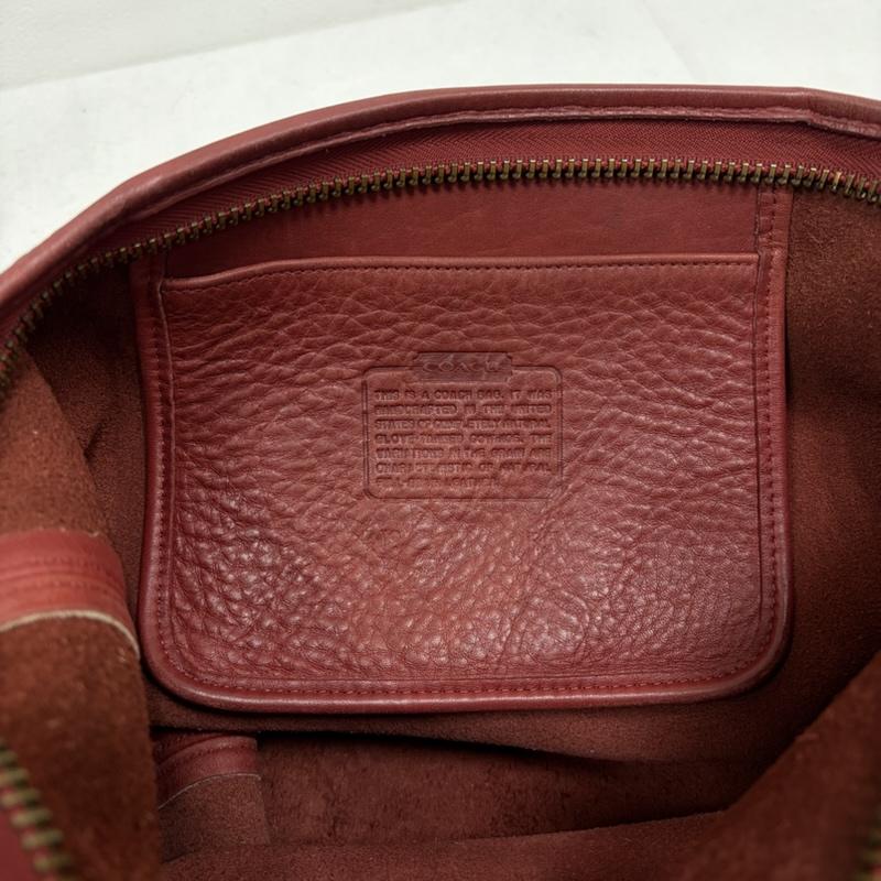コーチ COACH ショルダーバッグ ショルダーバッグ OLD オールド バケツ型 レザー ショルダーバッグ ロゴ チャーム - 無地 ボルドー / ボルドー / レディース USED 古着 中古 50163674