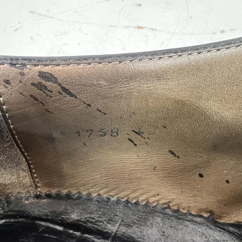 アレキサンダーマックイーン ALEXANDERMCQUEEN 革靴 革靴 シングル モンクストラップ レザーシューズ size43 - 黒 / ブラック / black メンズ USED 古着 中古 50163714
