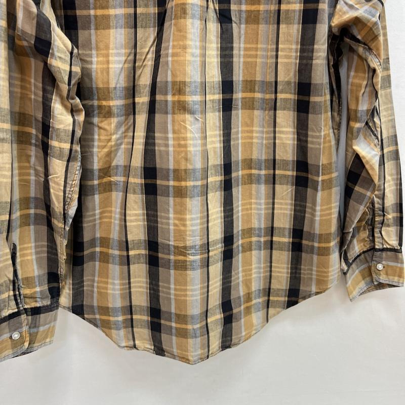 ヴィンテージ VINTAGE Tシャツ 長袖 60s Campus USA製 Whiskey Tone Plaid チェック ボタンダウンシャツ L メンズ USED 古着 中古 50163790