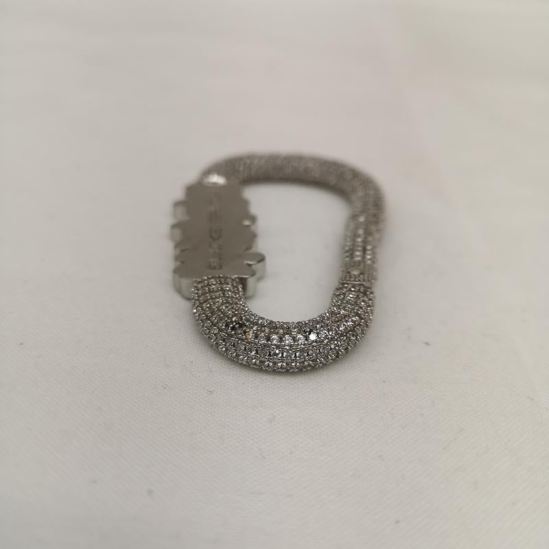 ブラックアイパッチ BlackEyePatch キーホルダー キーホルダー 23SS HANDLE WITH CARE RHINESTONE 取扱注意 ラインストーン カラビナ - メンズ USED 古着 中古 50163868