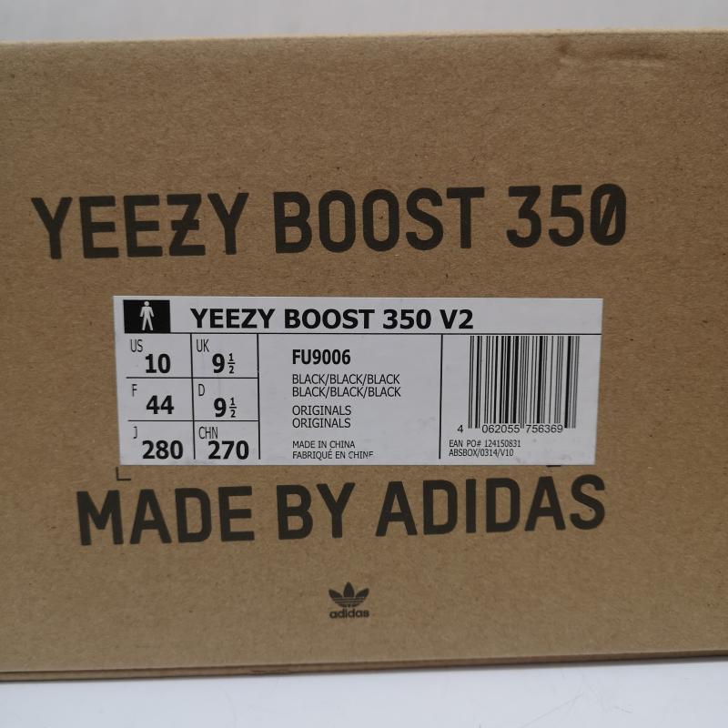 イージー YEEZY スニーカー スニーカー FU9006 YEEZY BOOST 350 V2 BLACK 28.0cm 黒 / ブラック / black メンズ USED 古着 中古 50163989