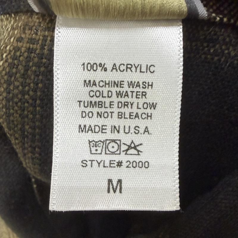 古着 USED シャツ、ブラウス 長袖 CalTop オンブレチェックシャツ アクリル100% USA製 M brown M チェック 茶 / ブラウン / brown メンズ USED 古着 中古 50164010