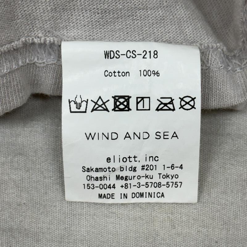 ウィンダンシー WIND AND SEA Tシャツ 半袖 WDS-CS-218 iridescent T-SHIRT ロゴ クルーネック Tシャツ L メンズ USED 古着 中古 50164021