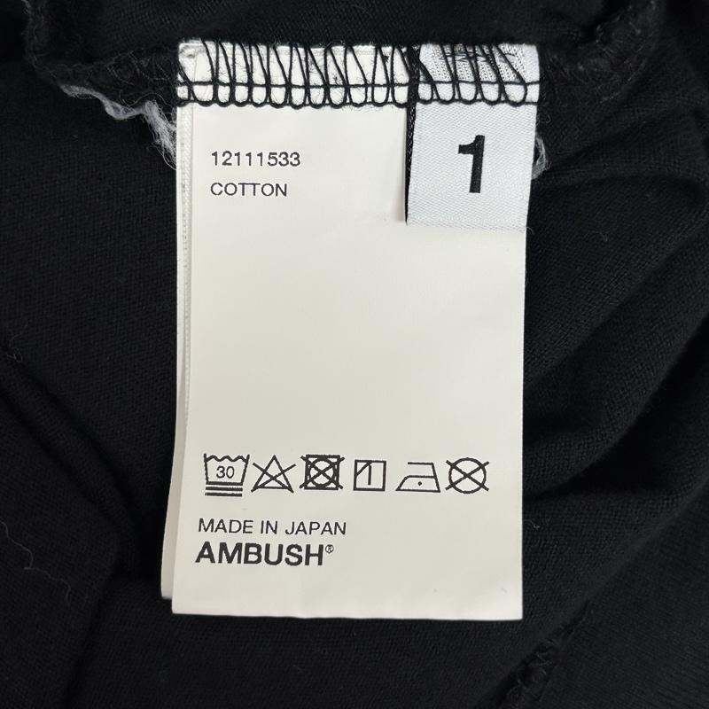 アンブッシュ AMBUSH Tシャツ 半袖 ロゴ プリント クルーネック 半袖 Tシャツ 12111533 1 黒 / ブラック / black メンズ USED 古着 中古 50164024