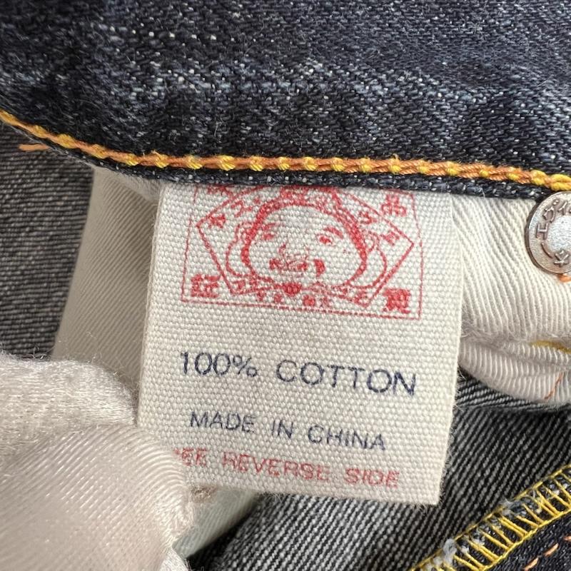 エヴィス EVISU パンツ デニム、ジーンズ 朱耳SPECIAL カモメペイント デニムパンツ 34インチ メンズ USED 古着 中古 50164113