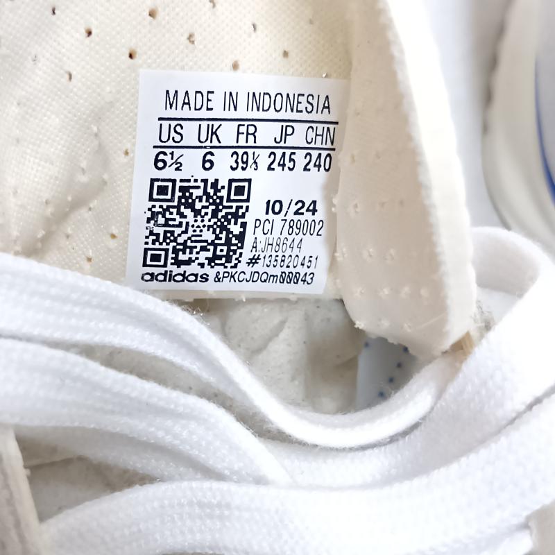 アディダス adidas スニーカー スニーカー SL 72 RS チョークホワイト ブルー SL72シューズ ラバーアウトソール jh8644 24.5cm 無地 白 / ホワイト / white X 青 / ブルー / blue X ナチュラル / ナチュラル / レディース USED 古着 中古 50164136