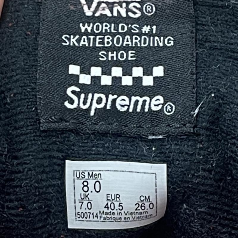 シュプリーム Supreme スニーカー スニーカー VANS × Supreme Sid Red スケート シューズ ローカット スニーカー 26.0cm 赤 / レッド / red メンズ USED 古着 中古 50164199