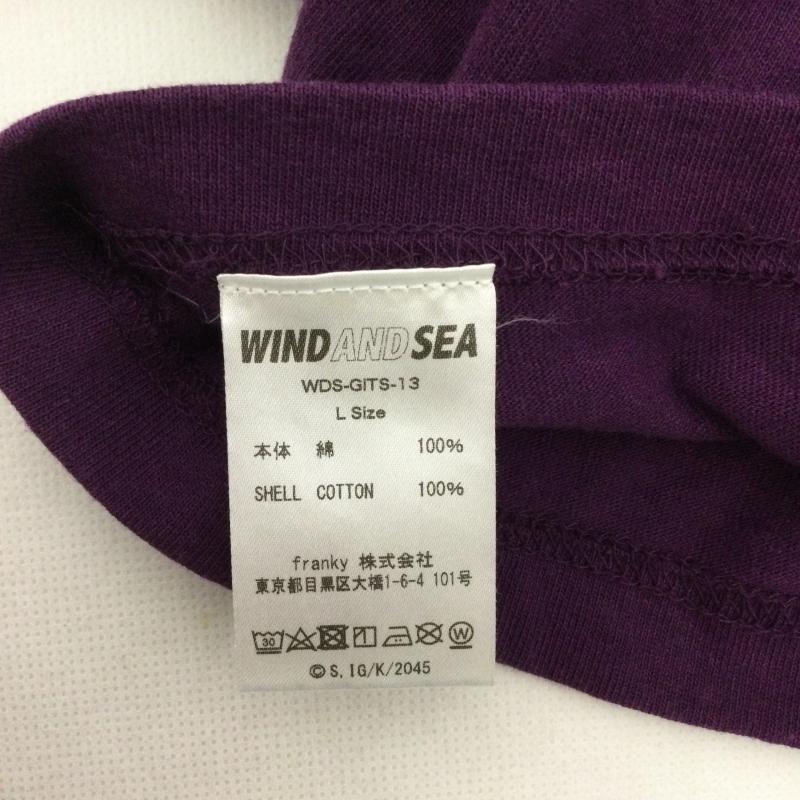 ウィンダンシー WIND AND SEA Tシャツ 半袖 WIND AND SEA ウィンダンシー WDS-GITS-13 攻殻機動隊 半袖 Tシャツ L キャラクター 紫 / パープル / purple メンズ USED 古着 中古 50164356