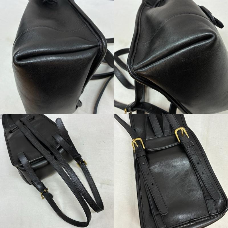 コーチ COACH リュックサック、デイパック リュックサック、デイバッグ オールド 90s 95年 USA製 ターンロック レザー リュック 9960 - レディース USED 古着 中古 50164370