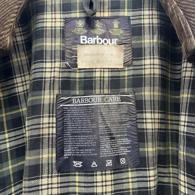 バーブァー Barbour コート コート一般 BURGHLEY ワックス オイルド コート - オリーブグリーン / オリーブグリーン / メンズ USED 古着 中古 50164378