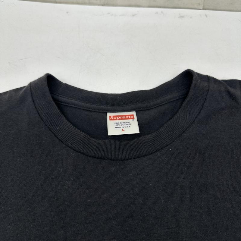 シュプリーム Supreme Tシャツ 半袖 USA製 無地 クルーネック Tシャツ L 黒 / ブラック / black メンズ USED 古着 中古 50164444