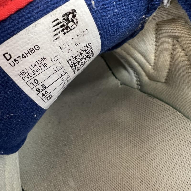ニューバランス New Balance スニーカー スニーカー 574 ローカットスニーカー U574HBG 28.0cm 青 / ブルー / blue メンズ USED 古着 中古 50164486