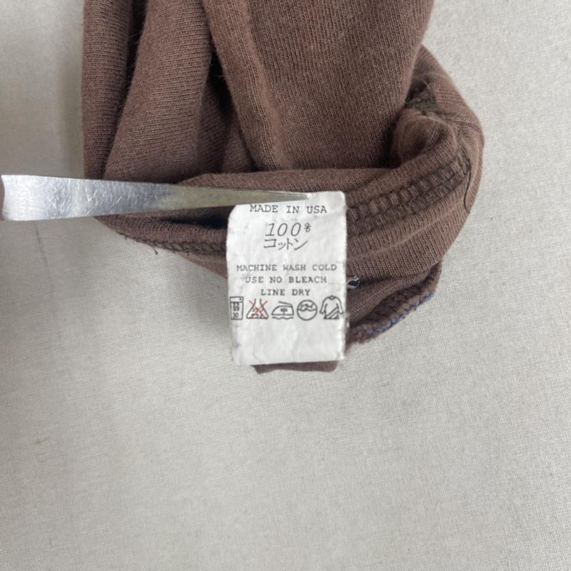 ステューシー STUSSY Tシャツ 七分袖 USA製 90s 00s OLD STUSSY フットボール カットソー Tシャツ L 茶 / ブラウン / brown メンズ USED 古着 中古 50164512