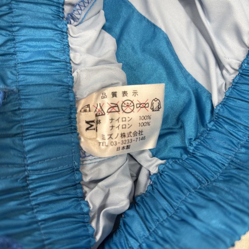 ミズノ MIZUNO トップス トップス SG ジャンパー ボートレース 平石 和男 サイン入り 競艇 上下 セットアップ 10000走 M 白 / ホワイト / white X 青 / ブルー / blue メンズ USED 古着 中古 50164551