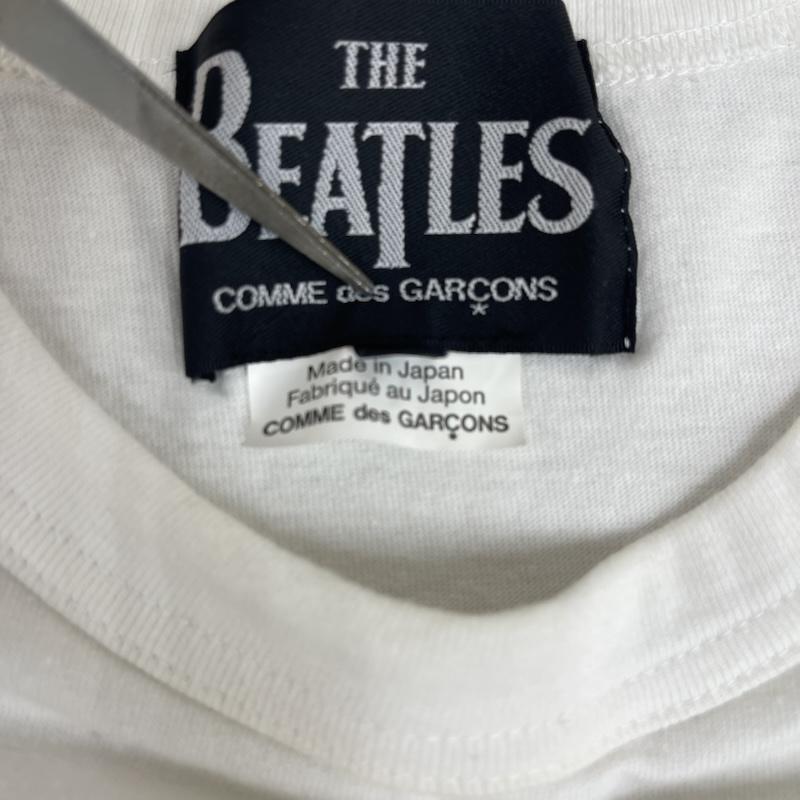 コムデギャルソン COMME des GARCONS Tシャツ 半袖 THE BEATLES コラボ ユニオンジャック プリント Tシャツ M 白 / ホワイト / white メンズ USED 古着 中古 50164559