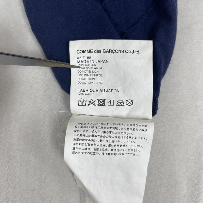 プレイコムデギャルソン PLAY COMME des GARCONS Tシャツ 半袖 日本製 3連ハート ロゴ プリント Tシャツ az-t186 M 紺 / ネイビー / navy メンズ USED 古着 中古 50164561
