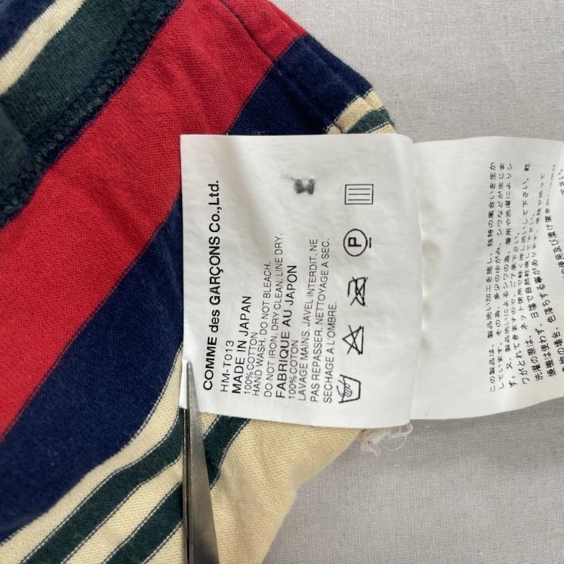 コムデギャルソンオム COMME des GARCONS HOMME Tシャツ 長袖 マルチカラー ボーダー柄 ヘンリーネック カットソー HM-T013 S マルチカラー / マルチカラー / multicolor メンズ USED 古着 中古 50164570