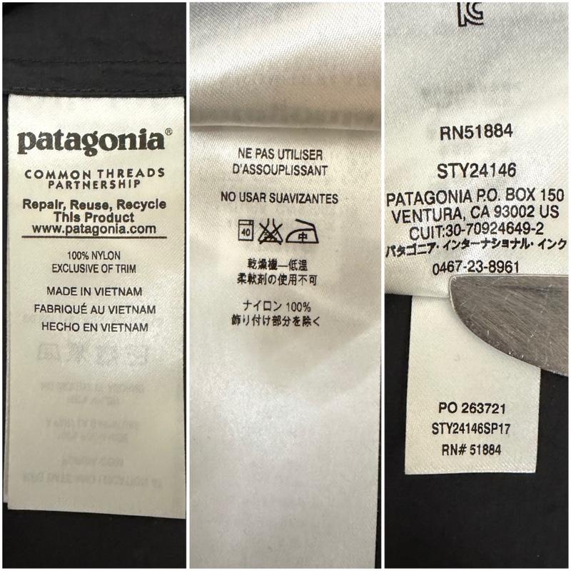 パタゴニア patagonia ジャケット、上着 ジャンパー、ブルゾン 24146SP17 フーディニ・ジャケット black L 軽量 ナイロンジャケット リフレクターロゴ L ロゴ、文字 黒 / ブラック / black メンズ USED 古着 中古 50164589