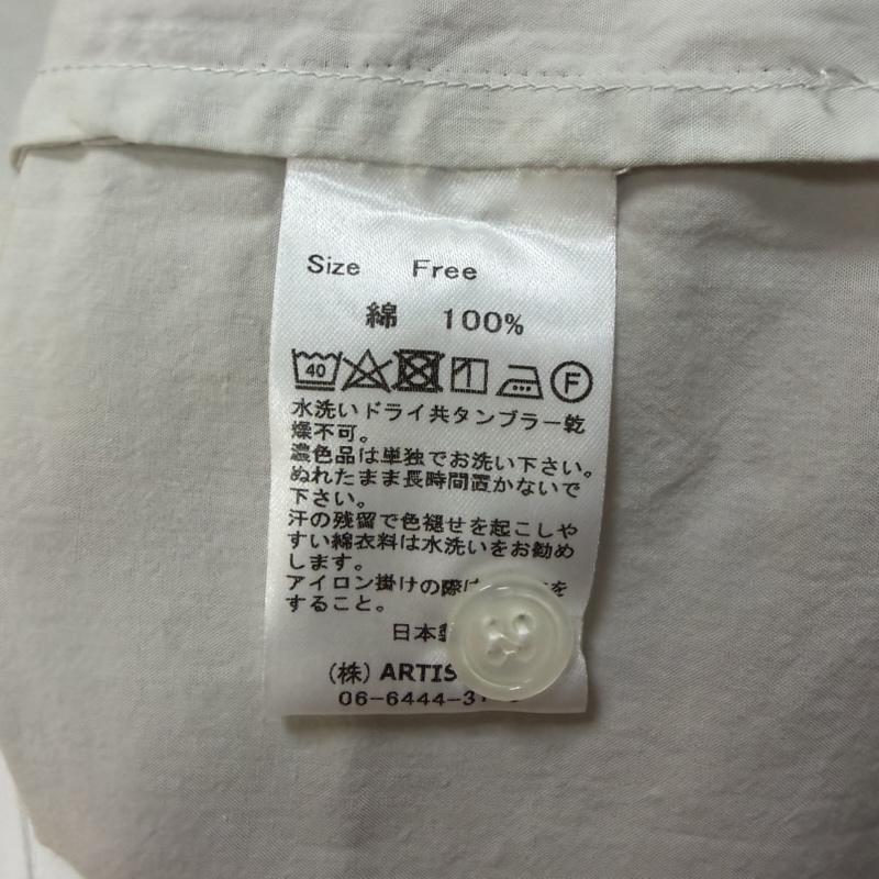 ガーゼ Gauze ワンピース ロングスカート ノーカラー ドルマンスリーブワンピース cotton100% ドロップショルダー ワイドシルエット FREE FREE 無地 アイボリー / アイボリー / レディース USED 古着 中古 50164602