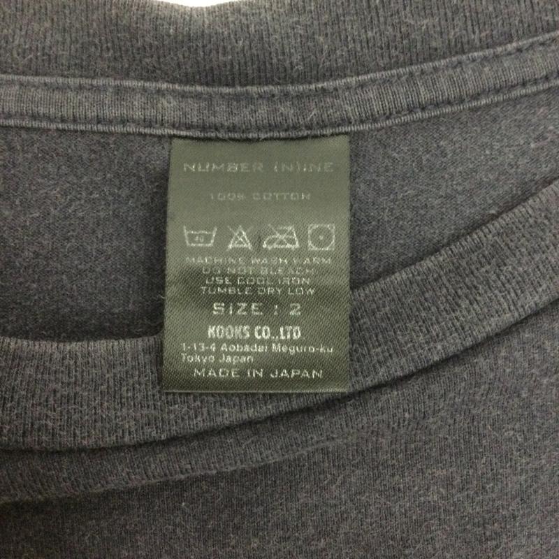 ナンバーナイン NUMBER (N)INE Tシャツ 半袖 ナンバーナイン Tシャツ レイヤード チェック 2 チェック 紺 / ネイビー / navy メンズ USED 古着 中古 50164636