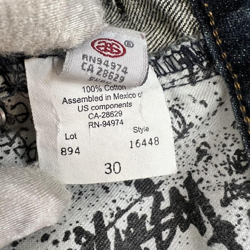 ステューシー STUSSY パンツ デニム、ジーンズ 00s Lot 894 ストレート デニムパンツ 30インチ メンズ USED 古着 中古 50164664