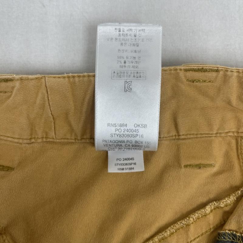 パタゴニア patagonia パンツ ワークパンツ、ペインターパンツ メンズ ベンガ ロック パンツ ワーク カーゴ パンツ 83080sp16 28インチ マスタード / マスタード / メンズ USED 古着 中古 50164792