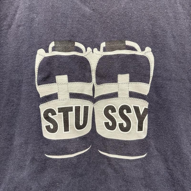 ステューシー STUSSY Tシャツ 半袖 00s スニーカー プリント Tシャツ M 紺 / ネイビー / navy メンズ USED 古着 中古 50164814
