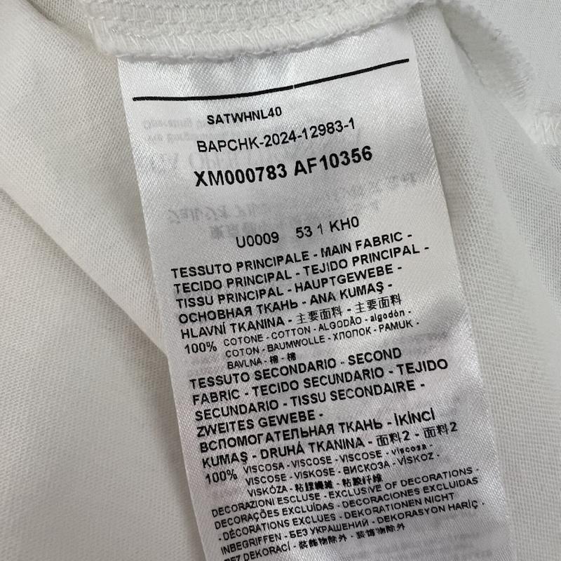 アルマーニエクスチェンジ A/X ARMANIEXCHANGE Tシャツ 半袖 ペイズリー ポケット Tシャツ ポケT M 白 / ホワイト / white メンズ USED 古着 中古 50165004