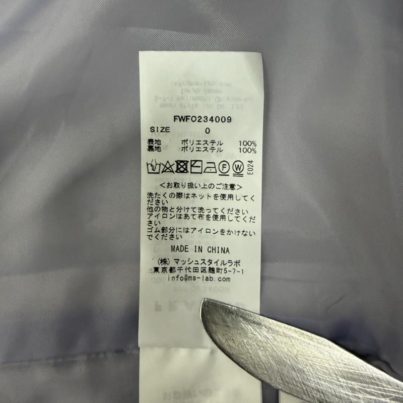 フレイ アイディー FRAY I.D ワンピース ロングスカート fwfo234009 ウエストマークロングワンピース 半袖 ラベンダー 0 0 無地 紫 / パープル / purple レディース USED 古着 中古 50165090