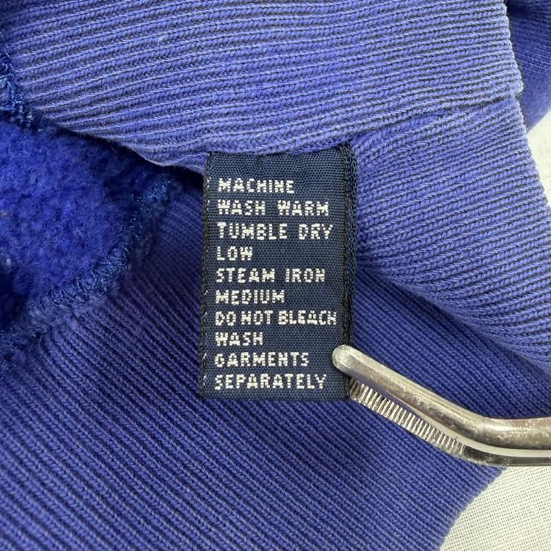 ポロバイラルフローレン Polo by RALPH LAUREN トレーナー 長袖 90s ラグラン スウェット トレーナー ポニー刺繍 裏起毛 ヴィンテージ XL ワンポイント X ロゴ、文字 X 刺繍 青 / ブルー / blue X 桃 / ピンク / pink メンズ USED 古着 中古 50165129