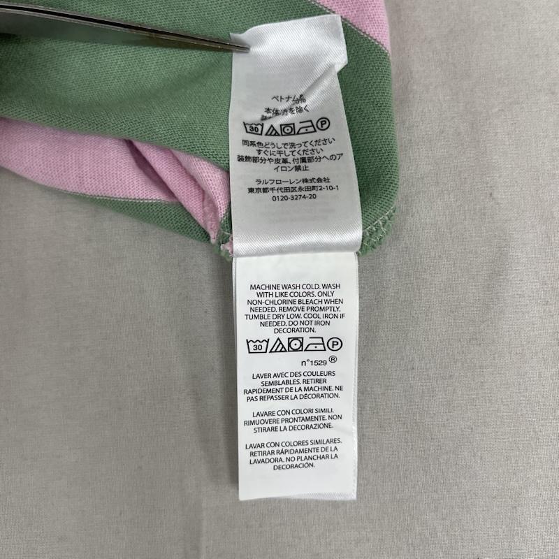 ポロラルフローレン POLO RALPH LAUREN ポロシャツ 長袖 CLASSIC FIT ラガーシャツ アイコニック ラグビー 長袖 ポロシャツ S 桃 / ピンク / pink メンズ USED 古着 中古 50165426