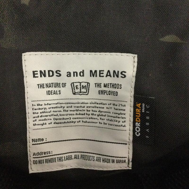 エンズアンドミーンズ ENDS and MEANS トートバッグ トートバッグ ENDS and MEANS 2WAY 迷彩 CORDURA - カモフラージュ柄・迷彩 黒 / ブラック / black メンズ USED 古着 中古 50165434