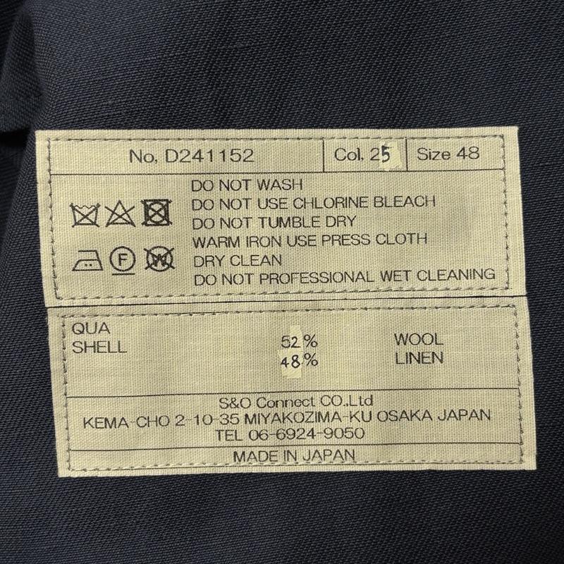 古着 USED ジャケット、上着 ジャケット、ブレザー D.C.WHITE ディーシーホワイト ウール リネン ダブル 紺ブレ テーラード ジャケット 48 紺 / ネイビー / navy メンズ USED 古着 中古 50165453
