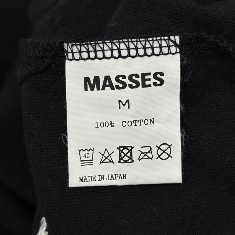 古着 USED Tシャツ 長袖 MASSES マシス ハイネック 長袖 Tシャツ ロンT ロゴ M 黒 / ブラック / black メンズ USED 古着 中古 50165471