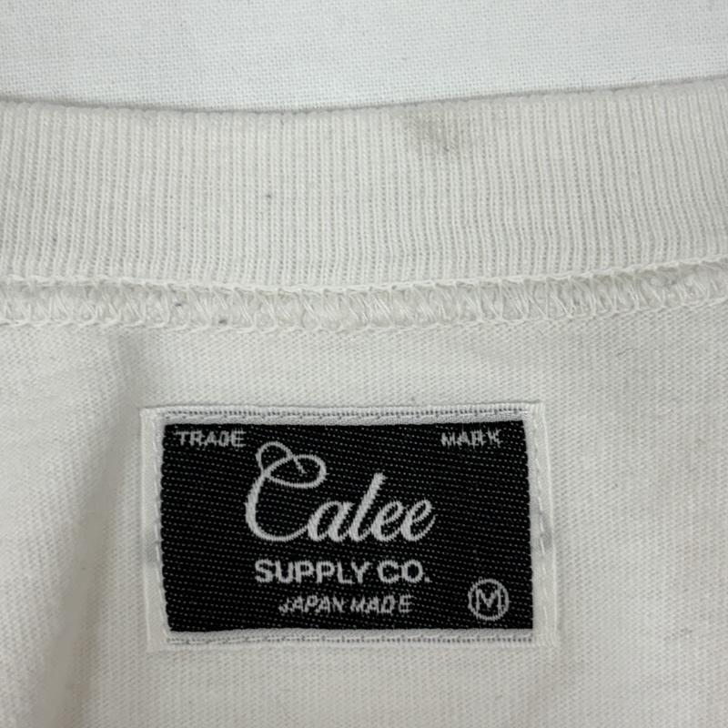 キャリー CALEE タンクトップ タンクトップ ロゴ プリント クルーネック タンクトップ ノースリーブ M 白 / ホワイト / white メンズ USED 古着 中古 50165472