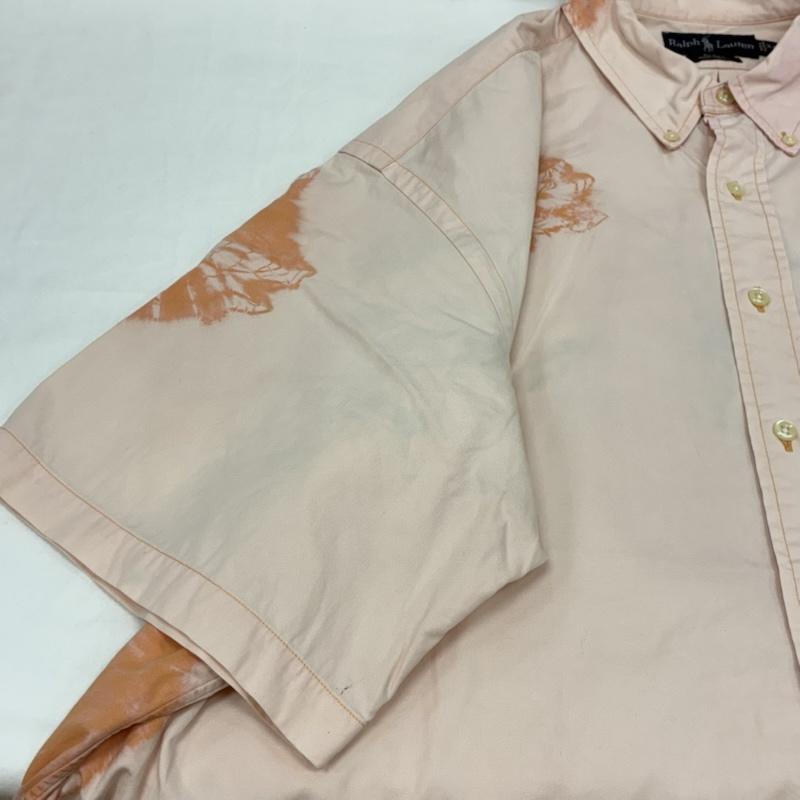 ラルフローレン RALPHLAUREN シャツ、ブラウス 半袖 BLAKE タイダイ ポケット ポニー 刺繍 ボタンダウン シャツ コットン ビッグサイズ XXL メンズ USED 古着 中古 50165498