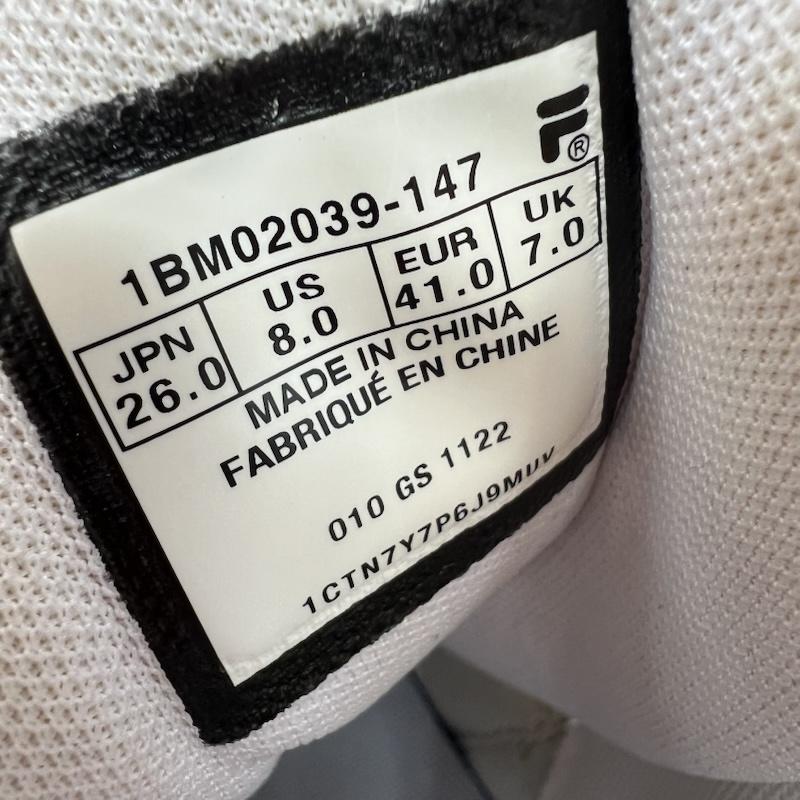 フィラ FILA スニーカー スニーカー MB FREE GUARD 1BM02039 147 マッシュバーン フリー ガード 26.0cm 白 / ホワイト / white X 水色 / ライトブルー / メンズ USED 古着 中古 50165545