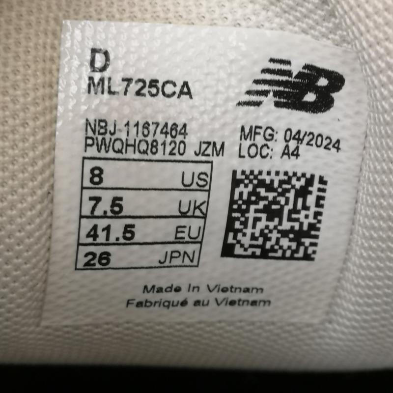ニューバランス New Balance スニーカー スニーカー ML725CA スニーカー シューズ ローカット 26.0cm 白 / ホワイト / white メンズ USED 古着 中古 50165608