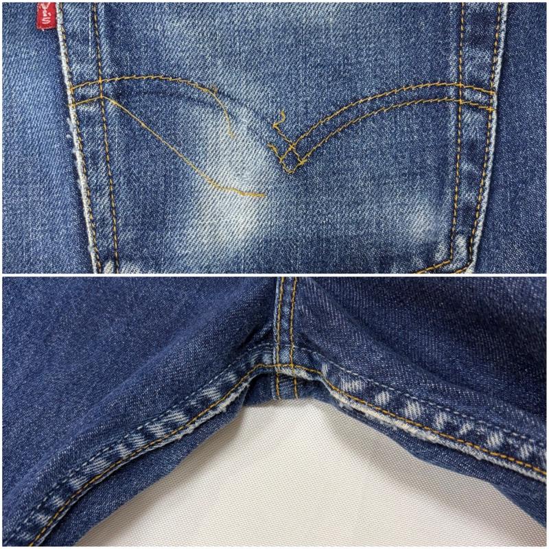 リーバイス Levi s パンツ デニム、ジーンズ 501 ストレートデニム 米国製 553 0700 31インチ 無地 青 / ブルー / blue メンズ USED 古着 中古 50165680