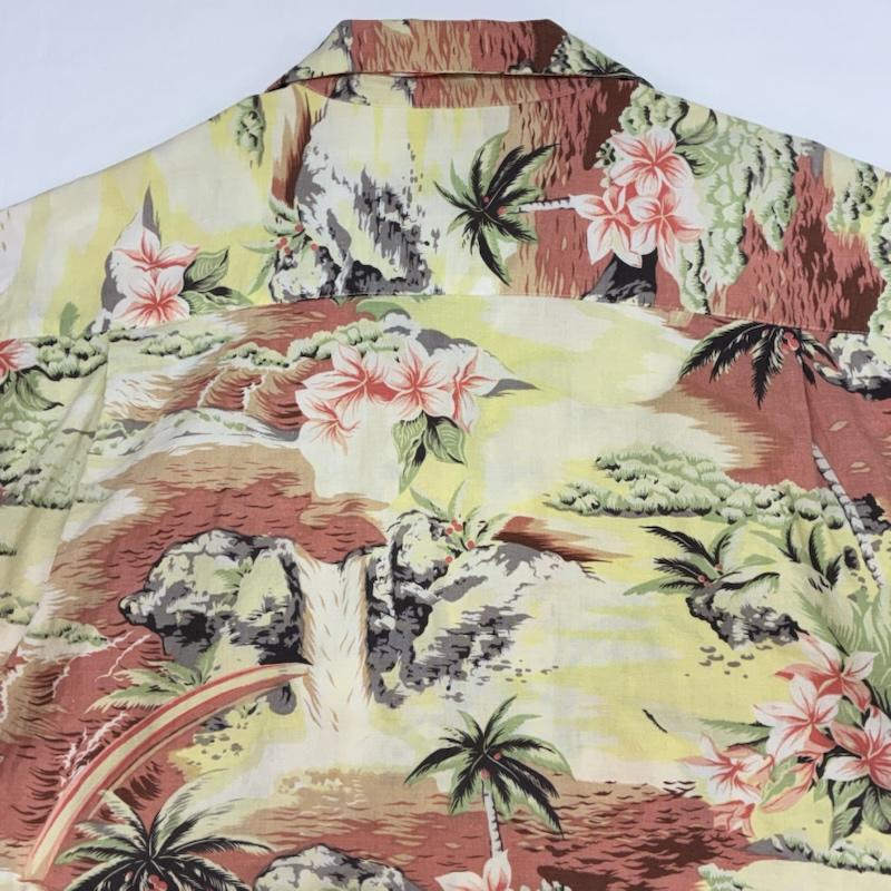 ステューシー STUSSY シャツ、ブラウス 半袖 OLD 90s ALOHA SHIRT 紺タグ オープンカラー アロハシャツ L メンズ USED 古着 中古 50165791