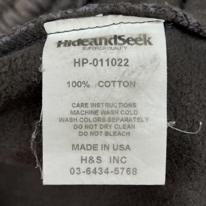 ハイドアンドシーク HIDE AND SEEK ボトムス ボトムス HP-011022 USA製 ロゴ プリント スウェット パンツ 裏起毛 M メンズ USED 古着 中古 50165845