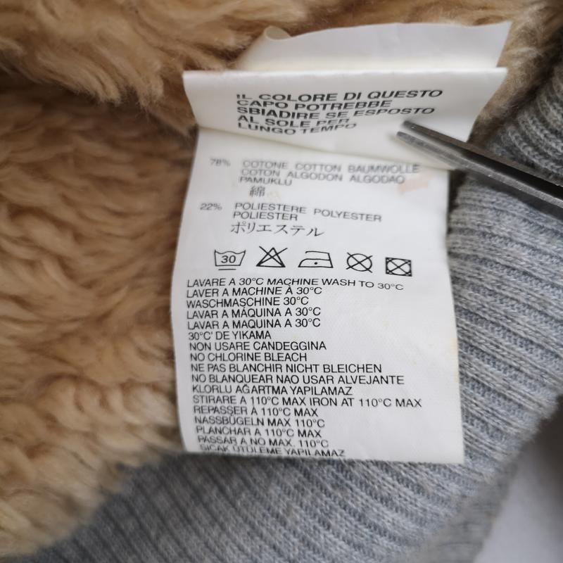ディーゼル DIESEL ジャケット、上着 ジャケット、ブレザー ボア フェイクファー Y2K ヘビーウェイト ジップアップ スウェット パーカー S 灰 / グレー / gray メンズ USED 古着 中古 50165853