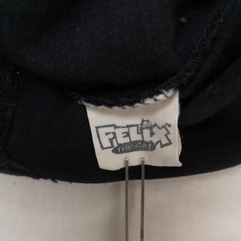 ヴァンソン VANSON Tシャツ 長袖 VANSON×FELIX THE CAT クロスボーン 骨 骸骨 ドクロ スカル 刺繍 バイカー 丸首ロングスリーブTシャツ XL 黒 / ブラック / black メンズ USED 古着 中古 50165857