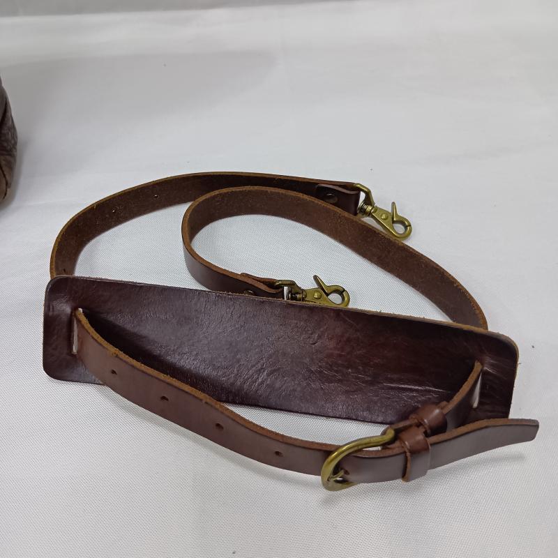 スオーロ SUOLO ショルダーバッグ ショルダーバッグ Normandy ショルダーバッグ 栃木レザー brown LEATHER BAG - 無地 茶 / ブラウン / brown メンズ USED 古着 中古 50165958
