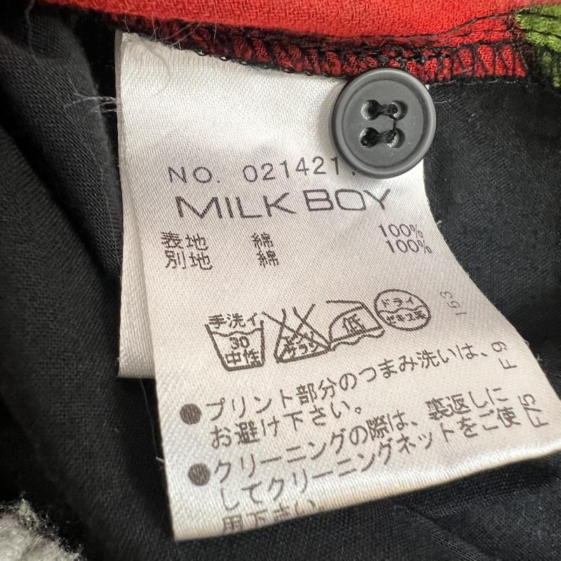 ミルクボーイ MILKBOY シャツ、ブラウス 半袖 アップル ポイズン リンゴ 林檎 シャツ - 黒 / ブラック / black メンズ USED 古着 中古 50165987
