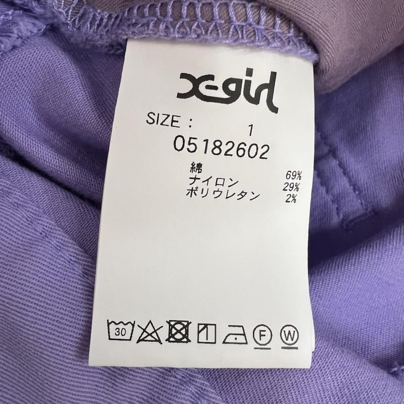 エックスガール X-girl パンツ ワークパンツ、ペインターパンツ 05182602 スケーター フライト パンツ 1 紫 / パープル / purple レディース USED 古着 中古 50166029