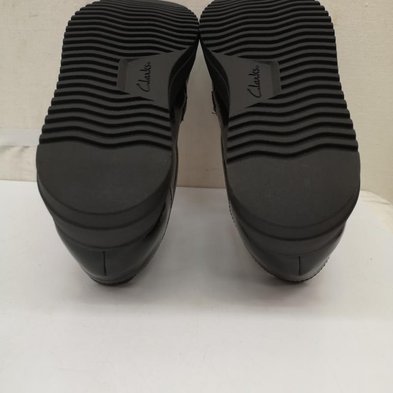 クラークス Clarks ローファー ローファー Zylah May ザイラ メイ ローファー クリンクルパテント 25.0cm 黒 / ブラック / black レディース USED 古着 中古 50166067