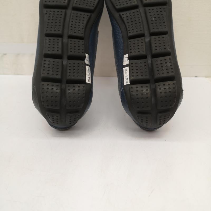 ミハマ MIHAMA ローファー ローファー シボ加工 レザー ローファー 23.0cm 紺 / ネイビー / navy レディース USED 古着 中古 50166068