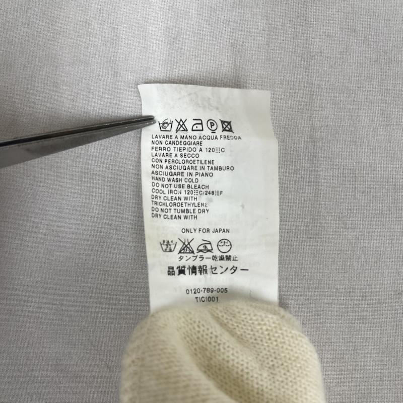 マックスマーラ MaxMara タンクトップ タンクトップ イタリア製 フリル ノースリーブ トップ サマー ギャザー ニット M オフホワイト / オフホワイト / レディース USED 古着 中古 50166154