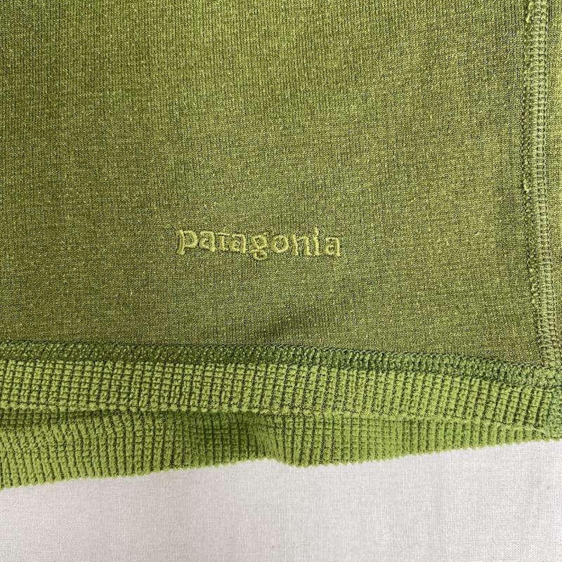 パタゴニア patagonia トレーナー 長袖 USA製 モックネック ロングスリーブ Tシャツ トレーナー L 緑 / グリーン / green メンズ USED 古着 中古 50166163